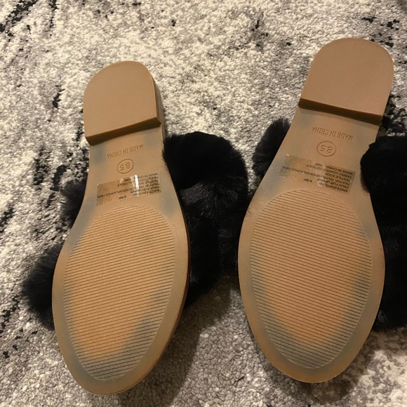 Steve Madden fur slides sandals size 8.5 NEW - Picture 3 of 5